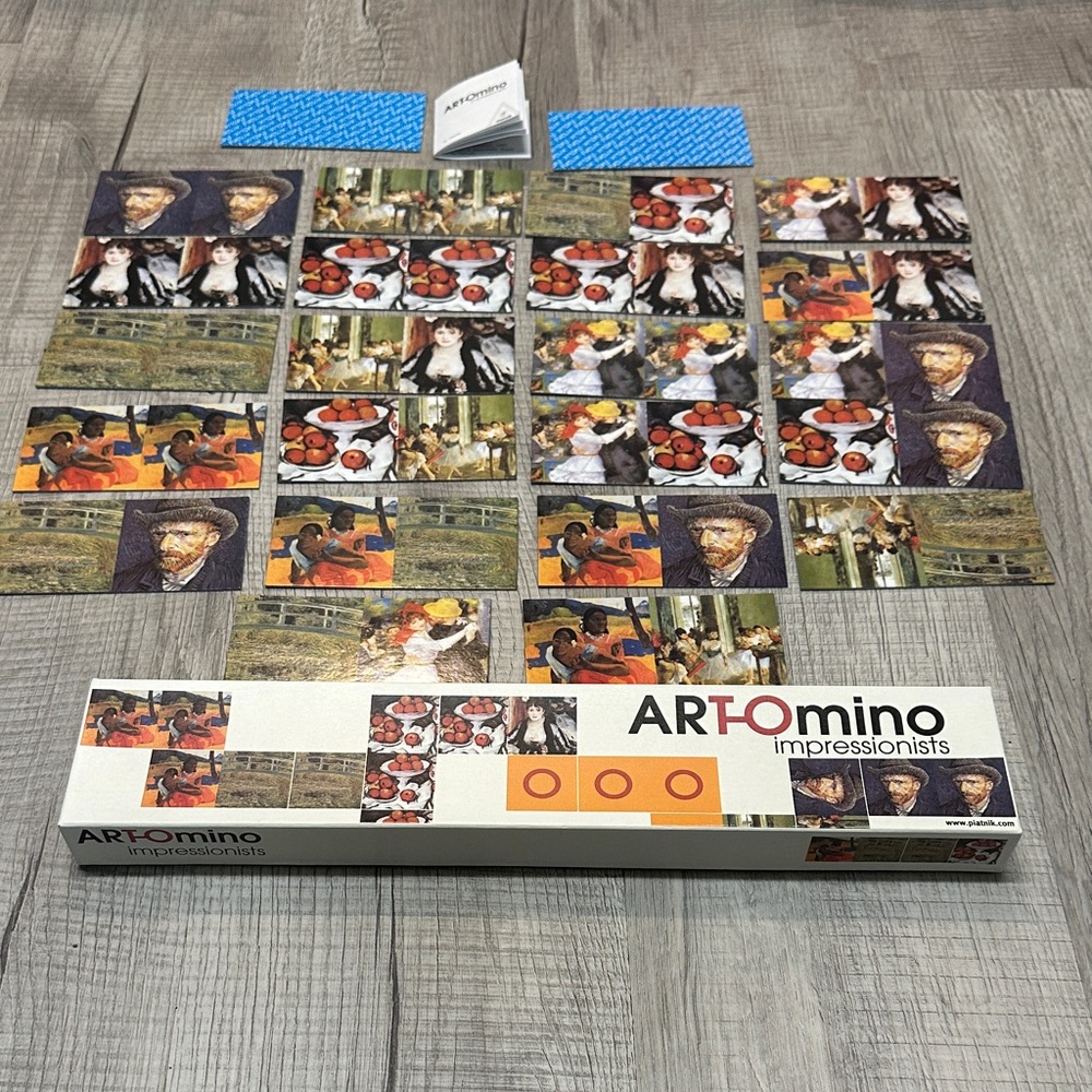 Piatnik Art-Omino Impressionists Domino Game - complete - excellent cond